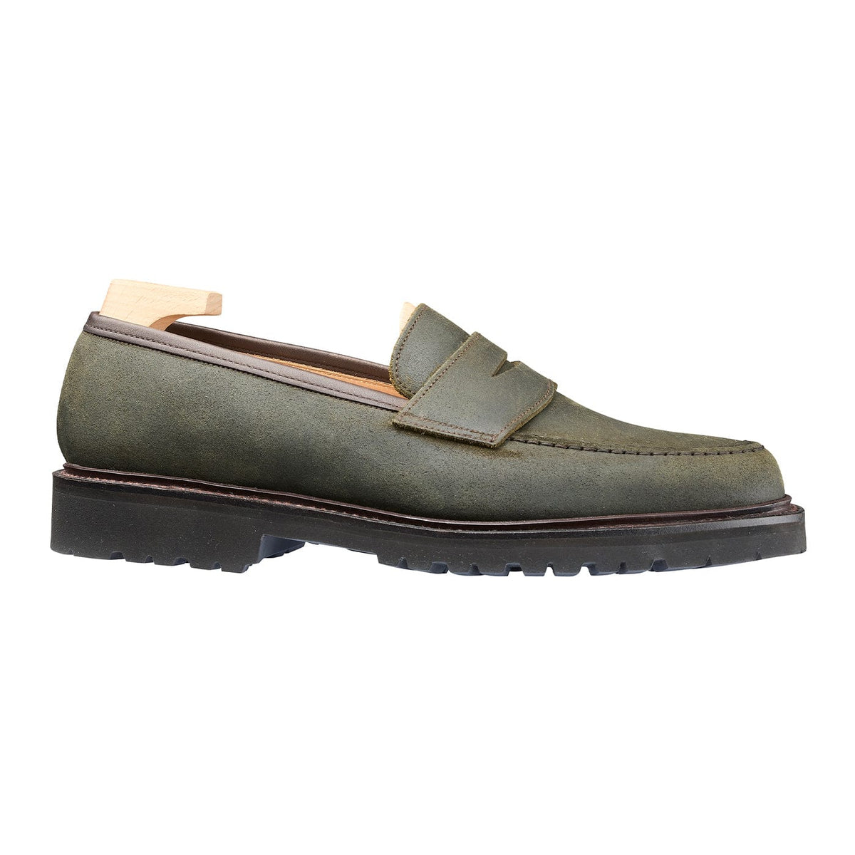 Boston 2 Green Rough-Out Suede