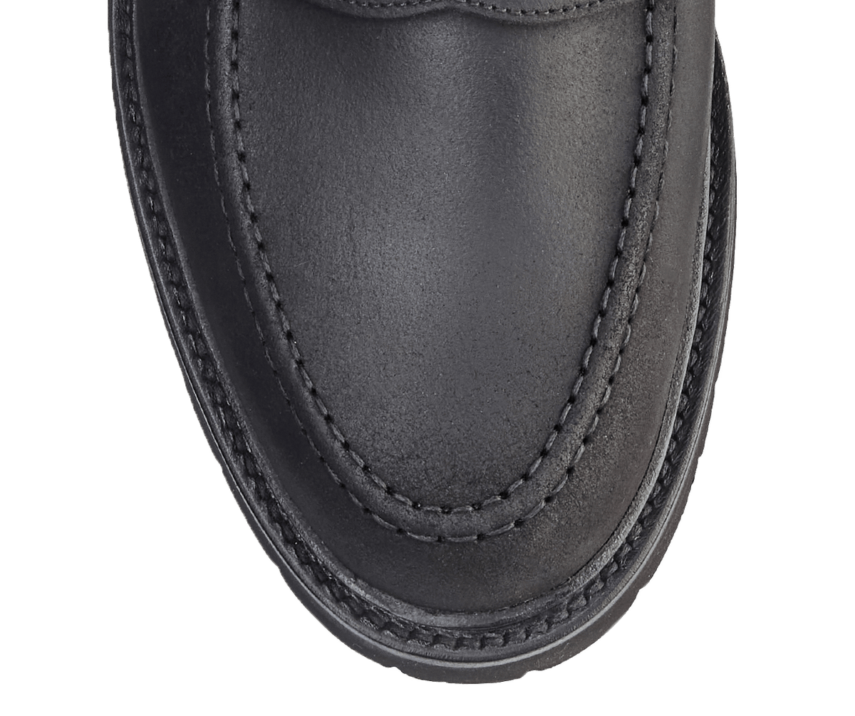 Boston 2 Black Rough-Out Suede