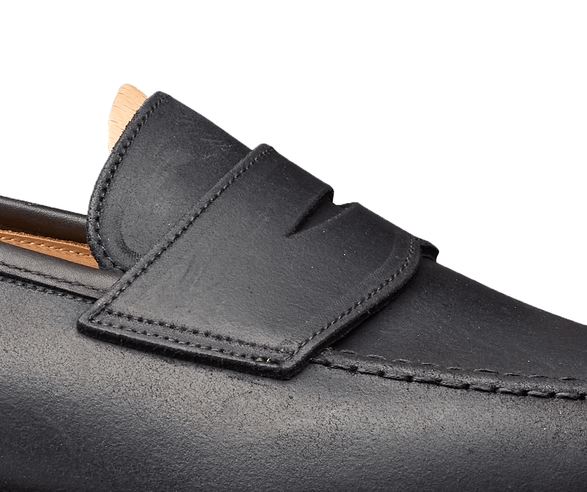 Boston 2 Black Rough-Out Suede