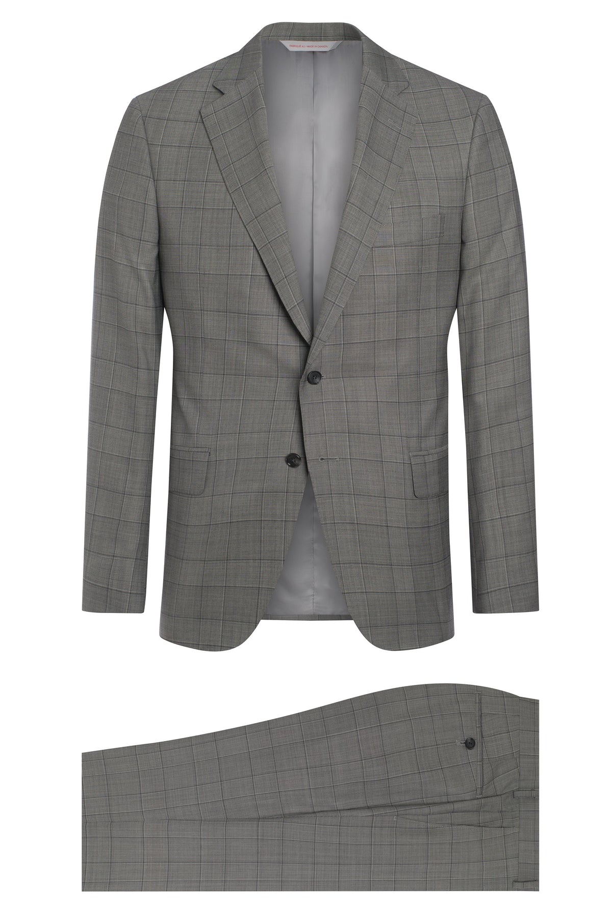 Black and White Prince of Wales Suit