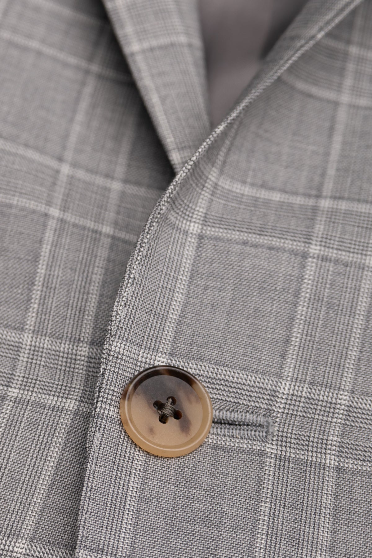 Pearl Grey Super 160's Plaid Suit