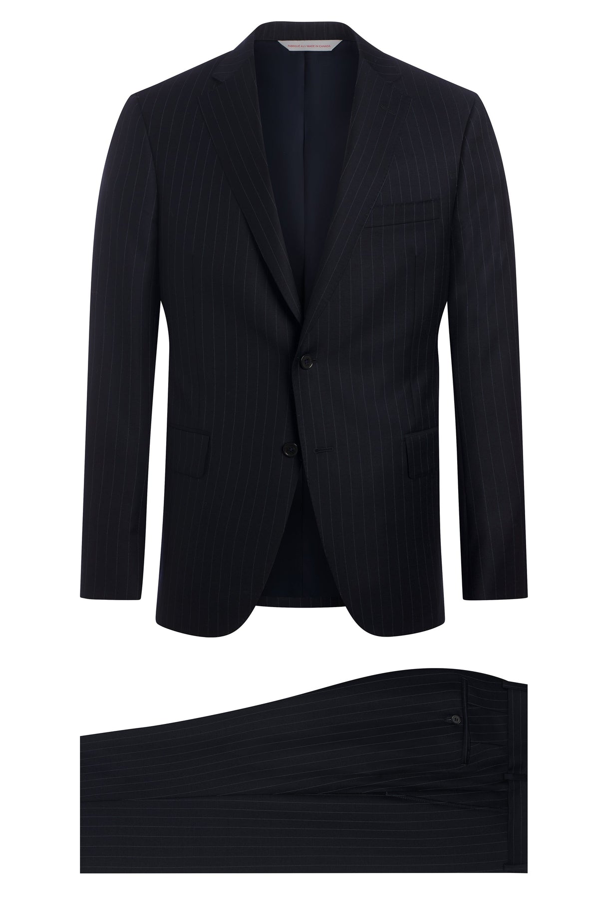 Navy 110's Stripe Suit