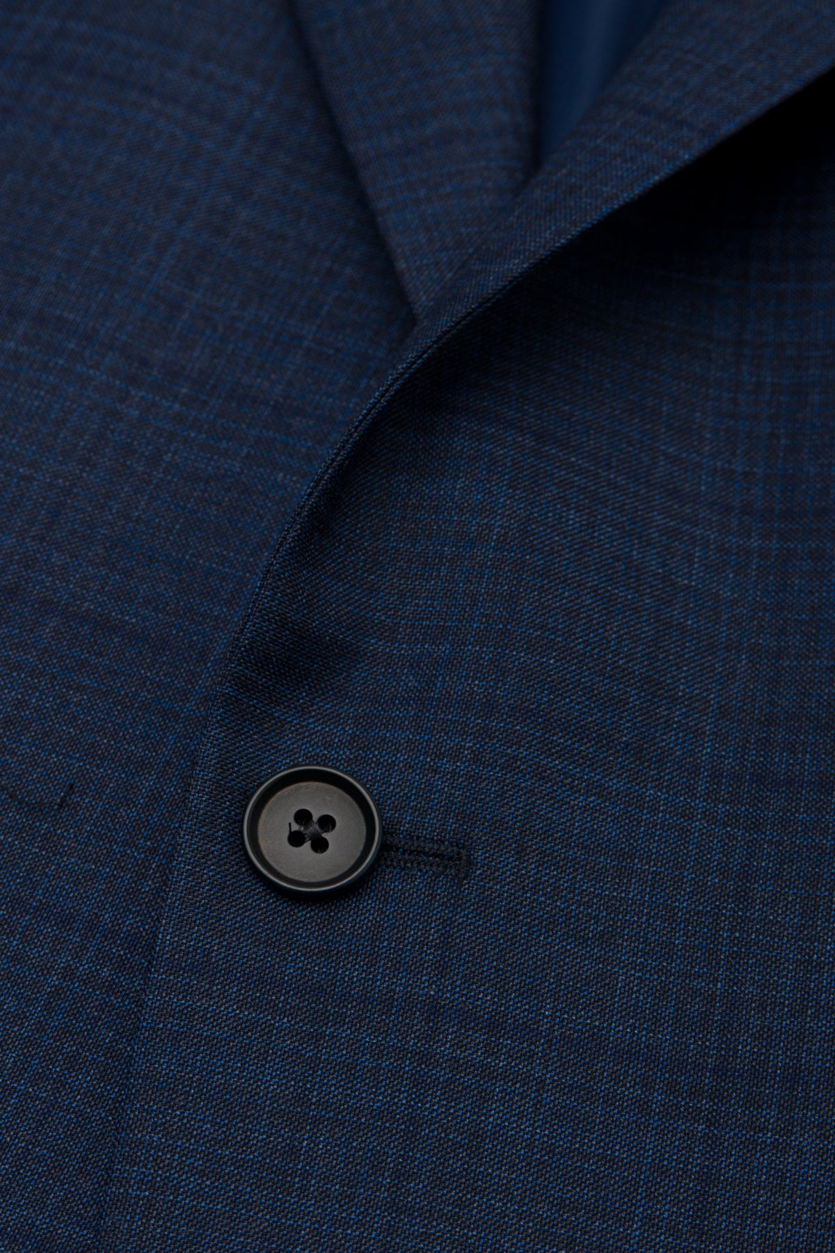 Dark Blue Tonal Plaid Suit