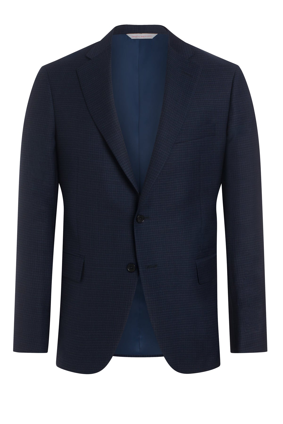 Dark Blue Mini Check Suit