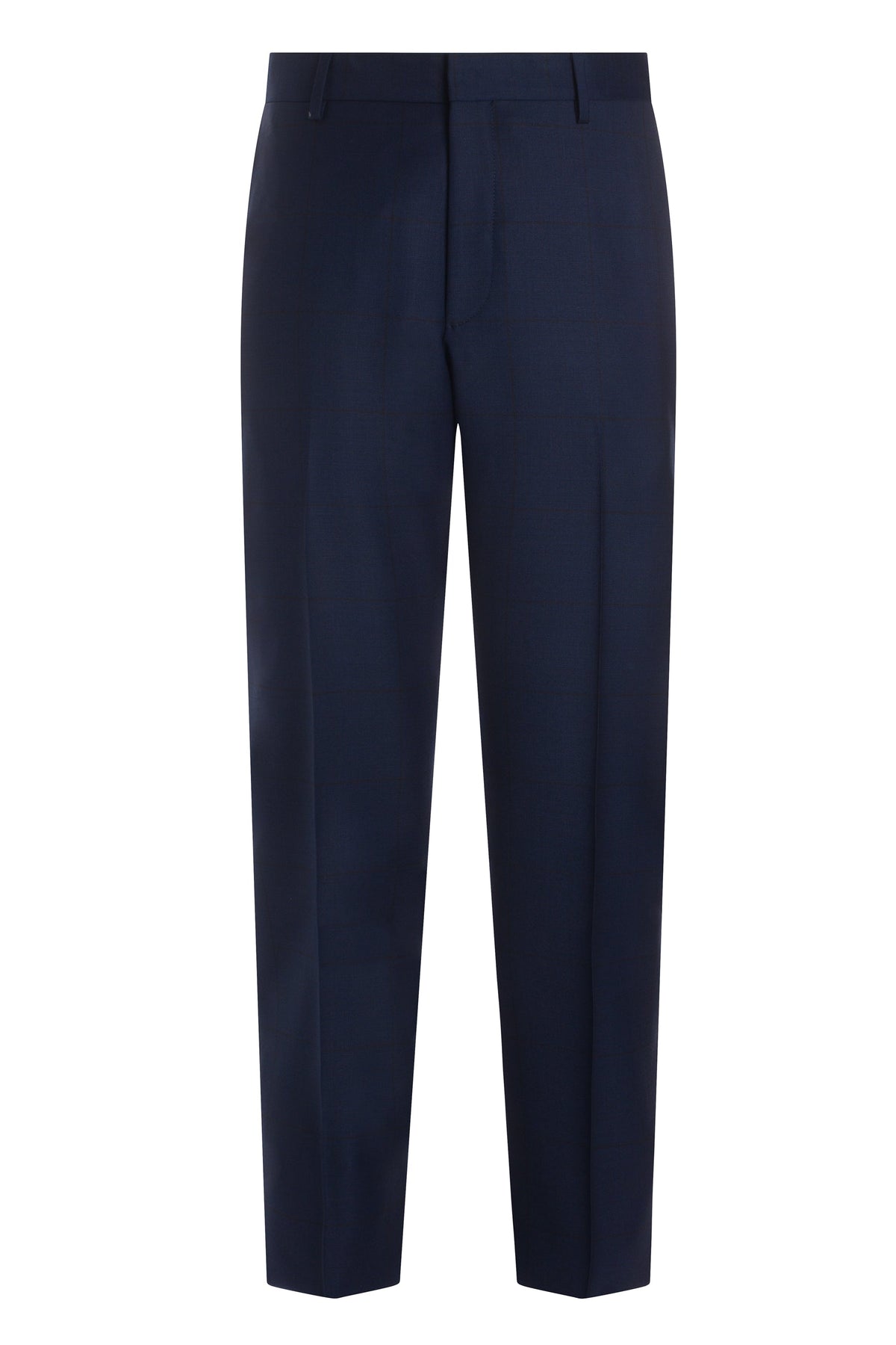 Navy Tonal Plaid Windowpane Suit