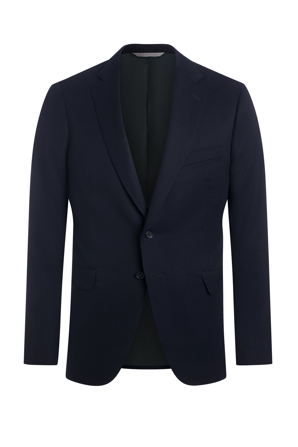 Navy Solid Wool Suit