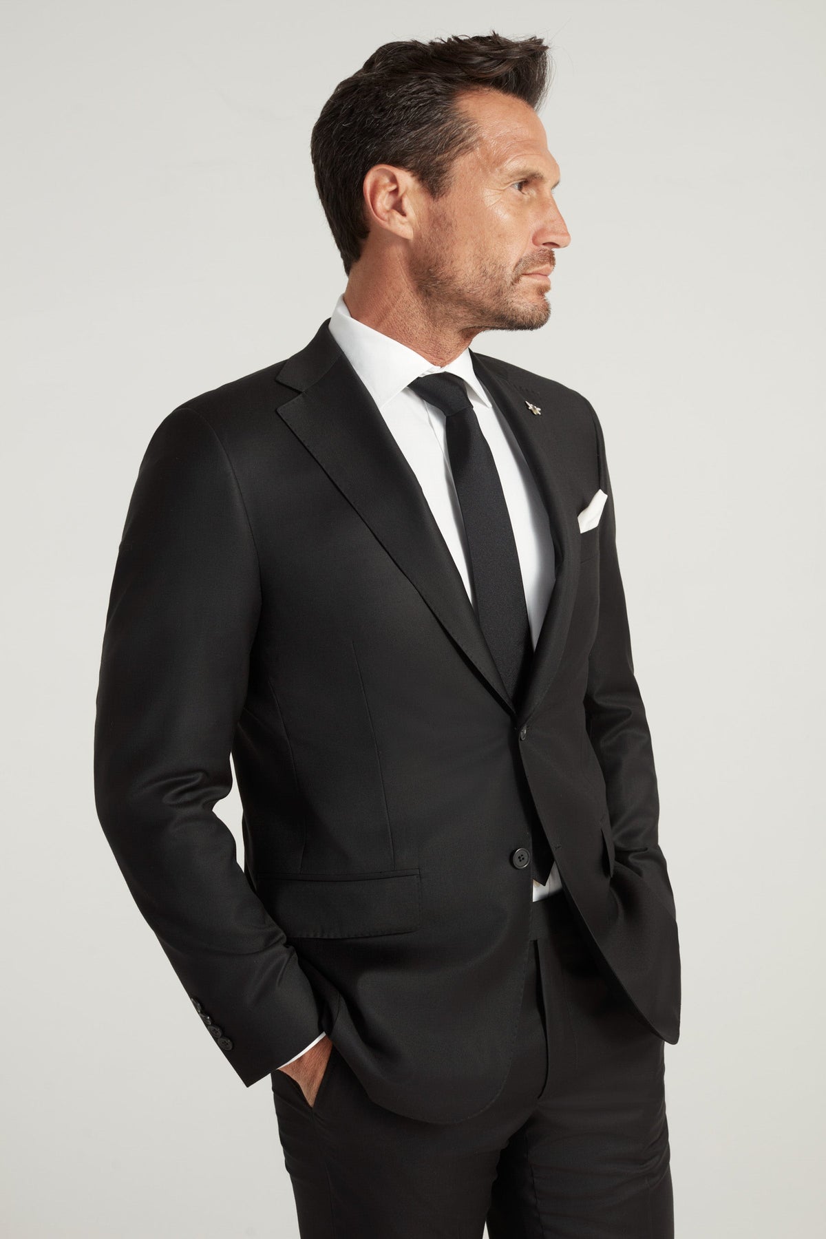 Black Honey Way Super 150's Wool Suit