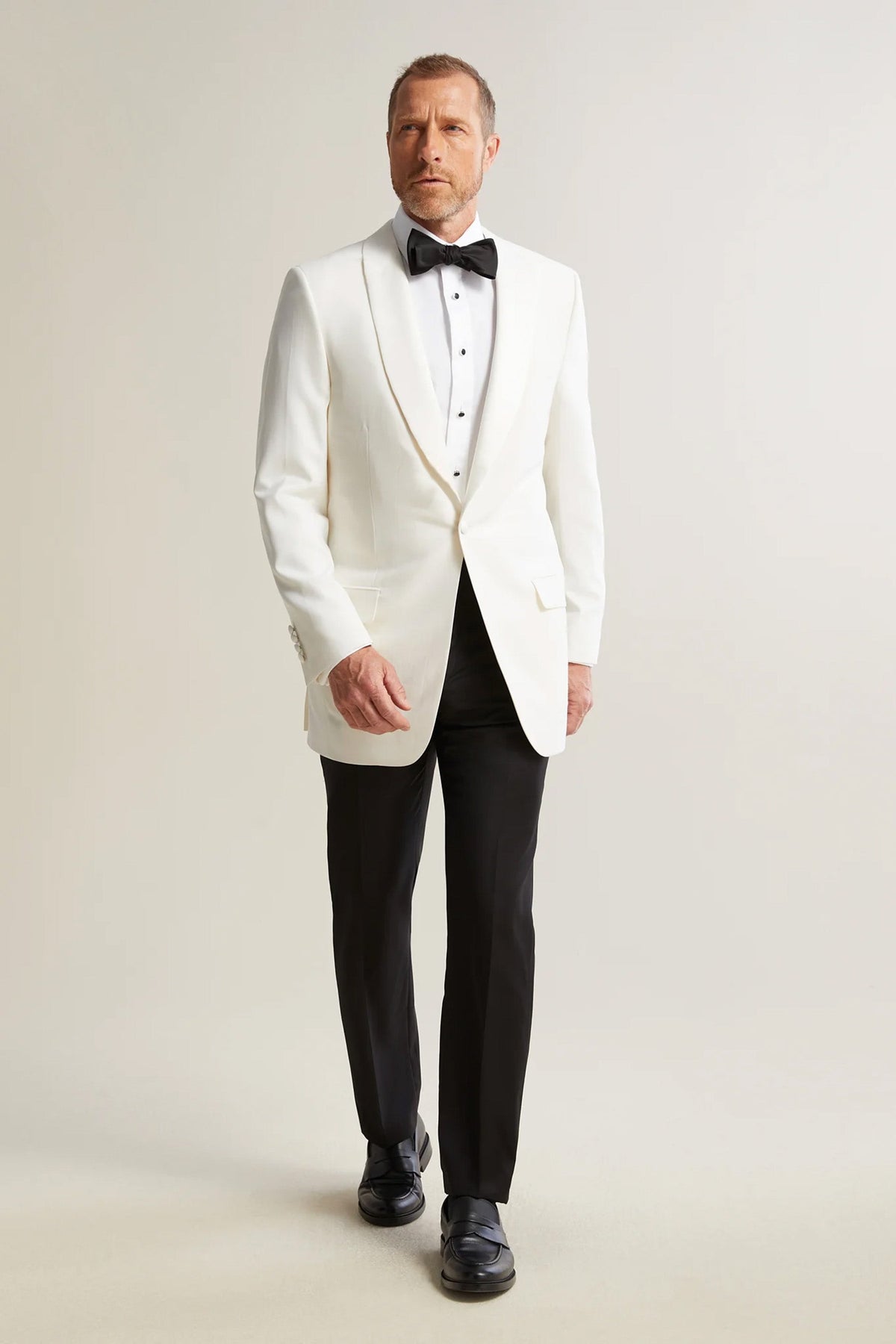 Ivory Barathea Shawl Dinner Jacket