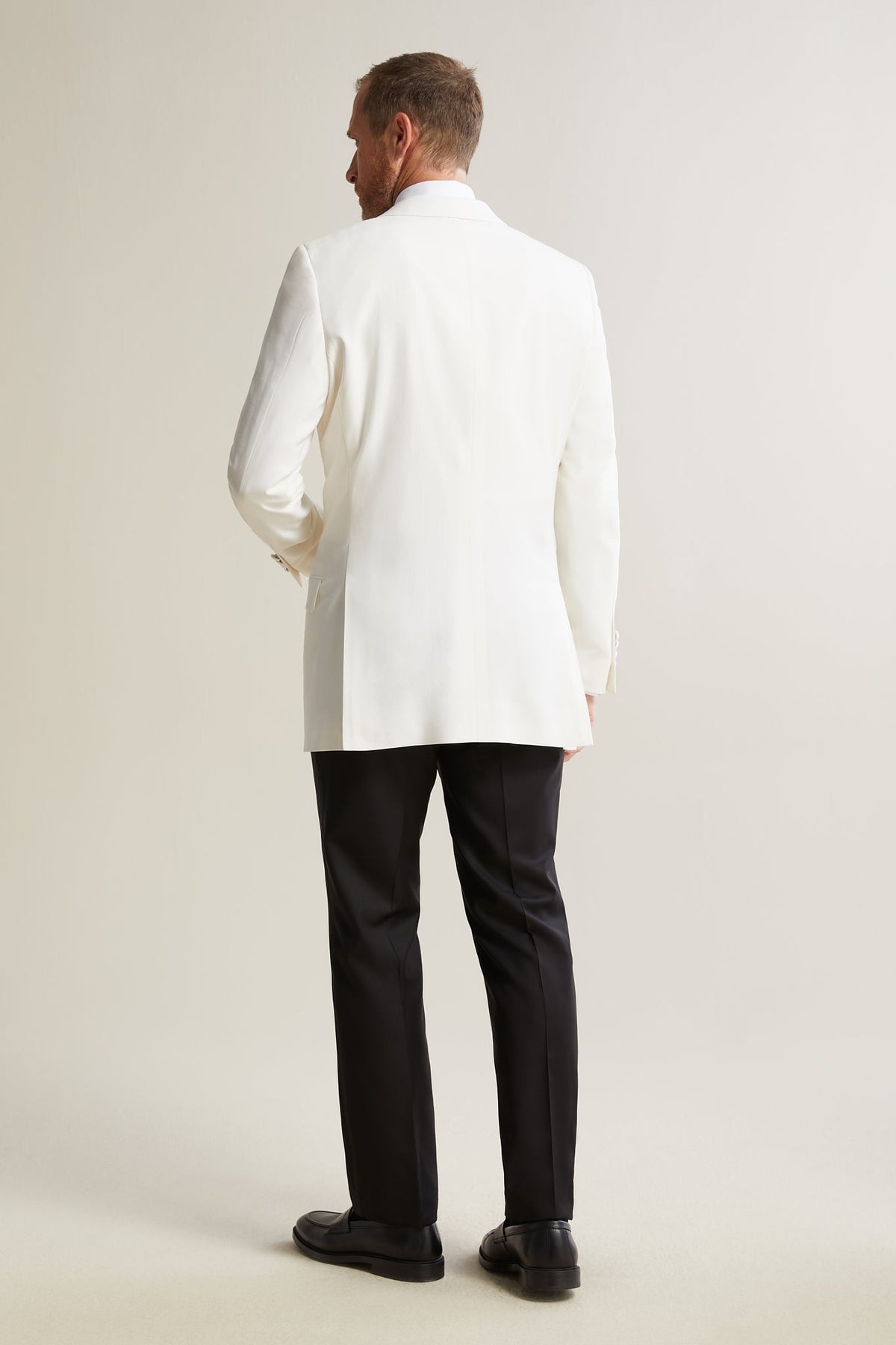 Ivory Barathea Shawl Dinner Jacket