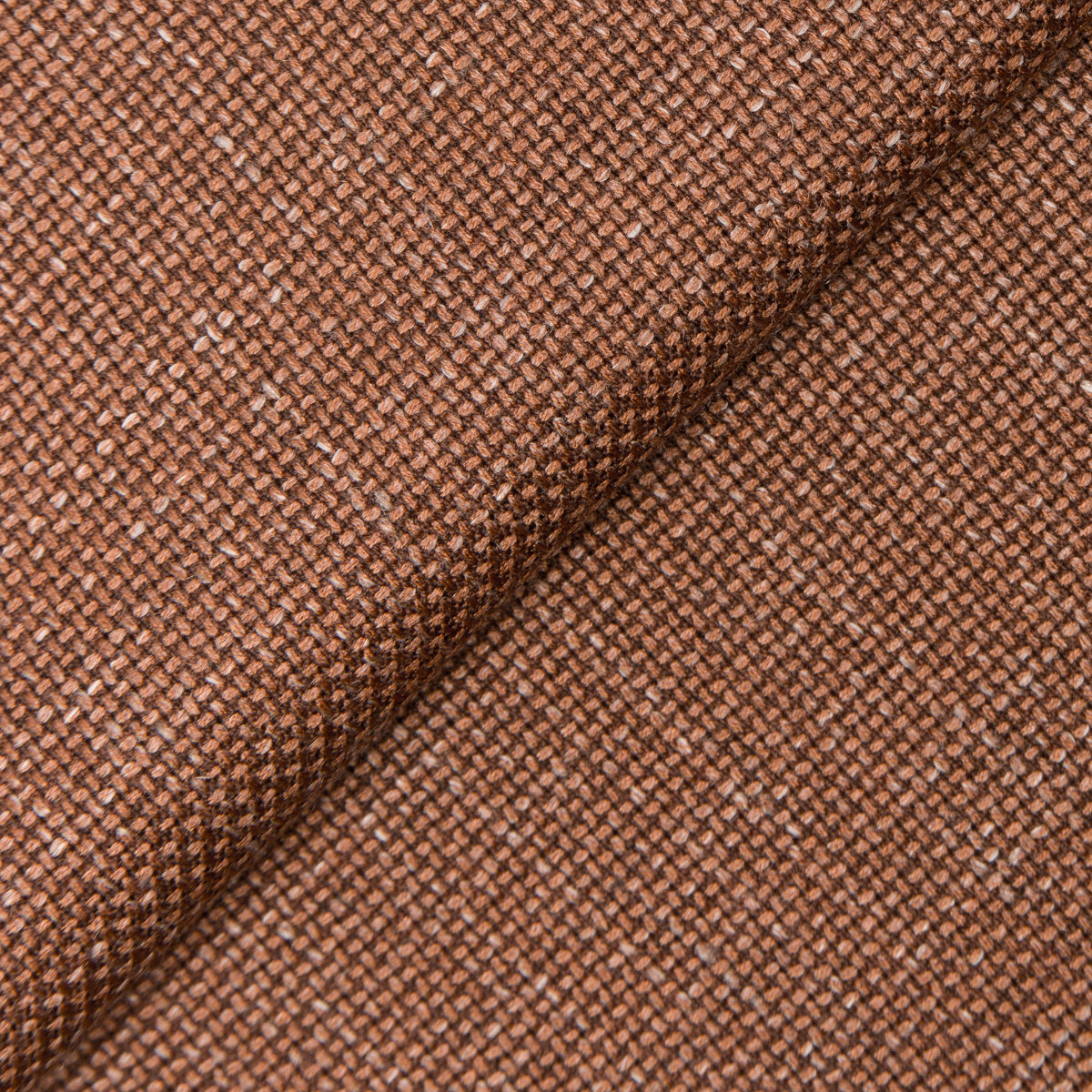Orange Wool, Silk and Linen Honeyway Textured Jacket