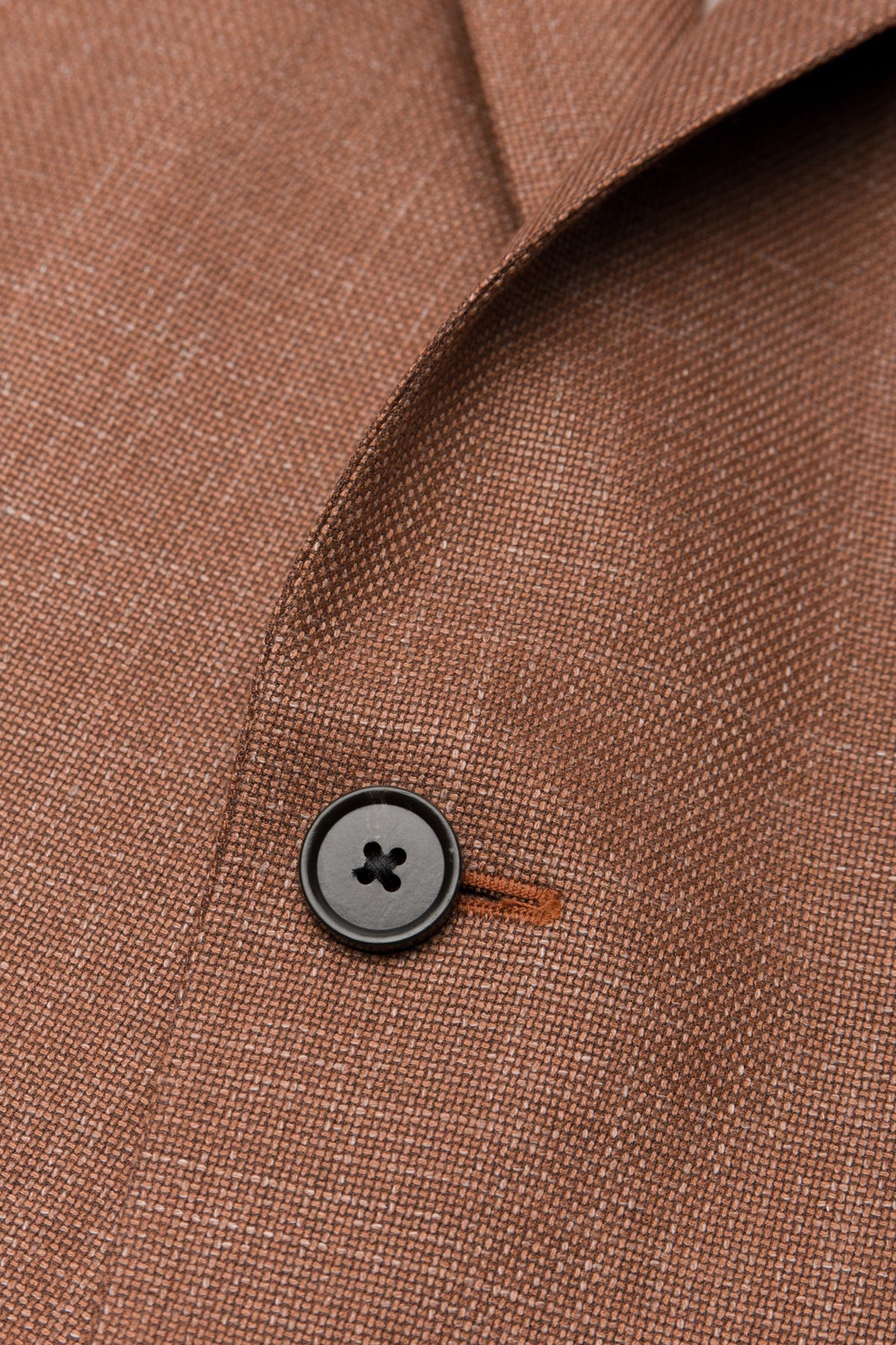 Orange Wool, Silk and Linen Honeyway Textured Jacket