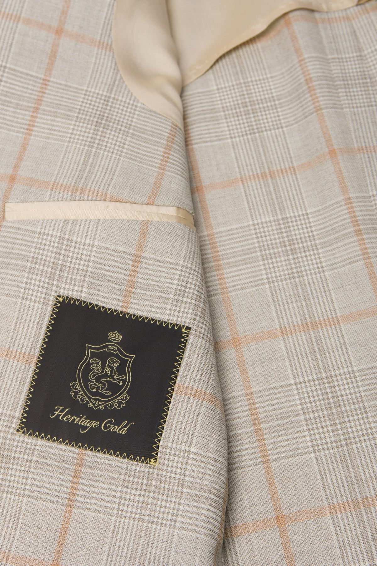 Beige Glen Plaid Jacket