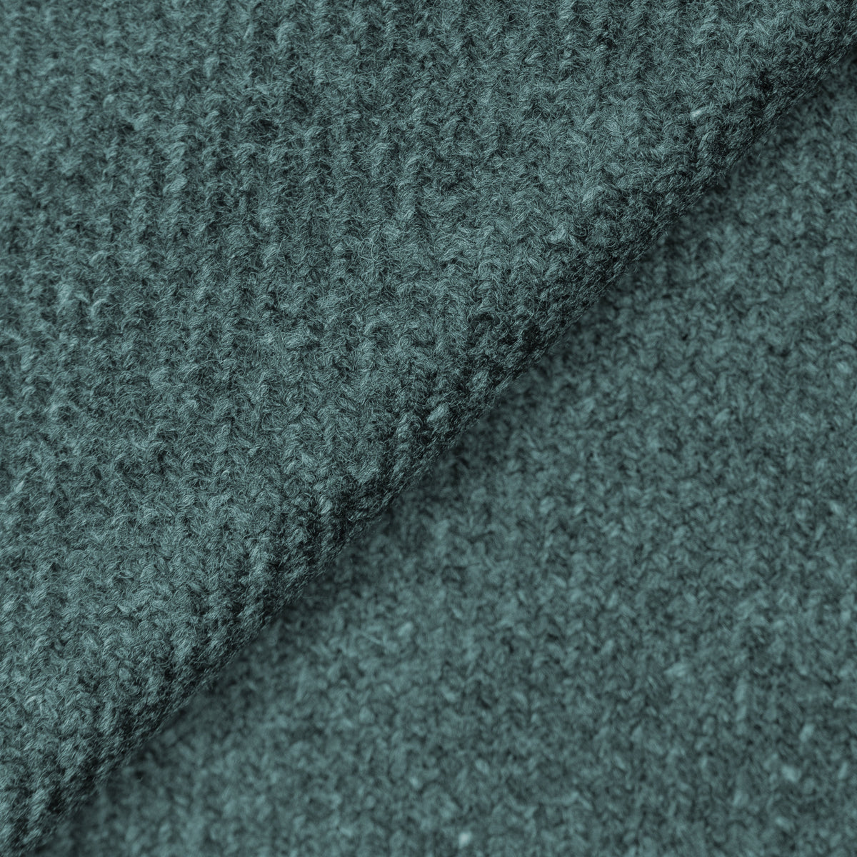 Teal Wool and Cashmere Twill Jacket