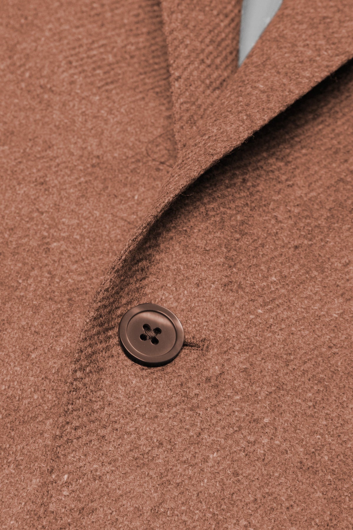 Coral Wool and Cashmere Twill Jacket