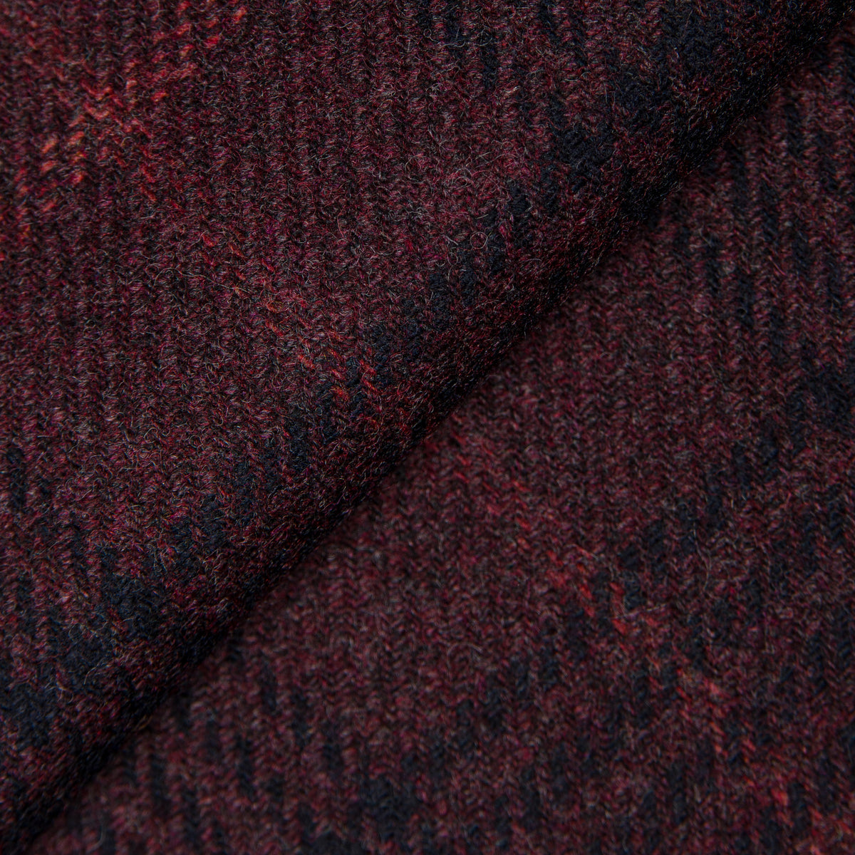 Wine Cashmere Blend Honey Way Plaid Jacket