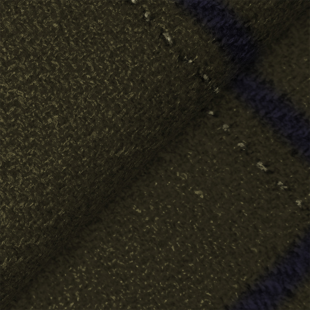 Olive Wool, Silk and Linen Flannel Windowpane Jacket