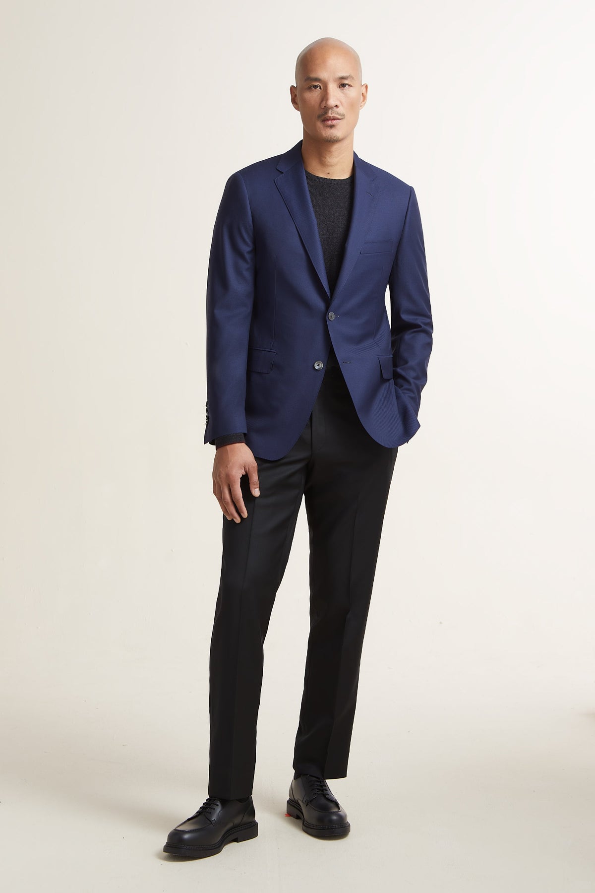 Blue Double Twist Blazer