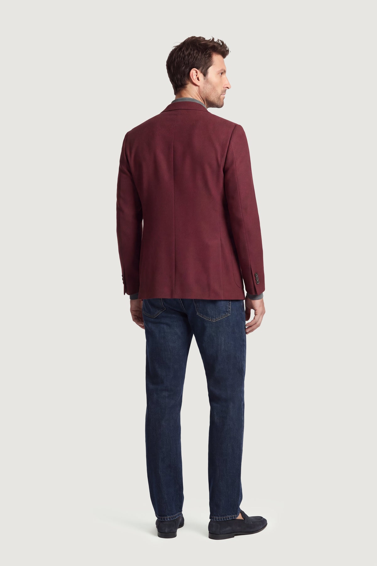 Dark Berry Stretch Twill Jacket