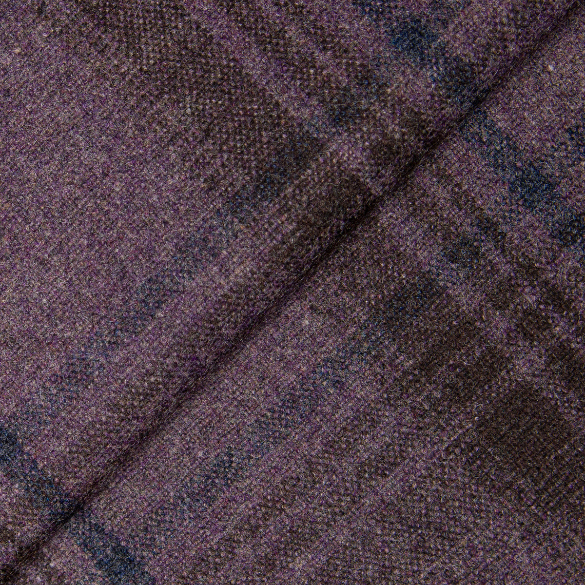 Purple Cashmere-Blend Plaid Jacket – Soft Flannel Finish