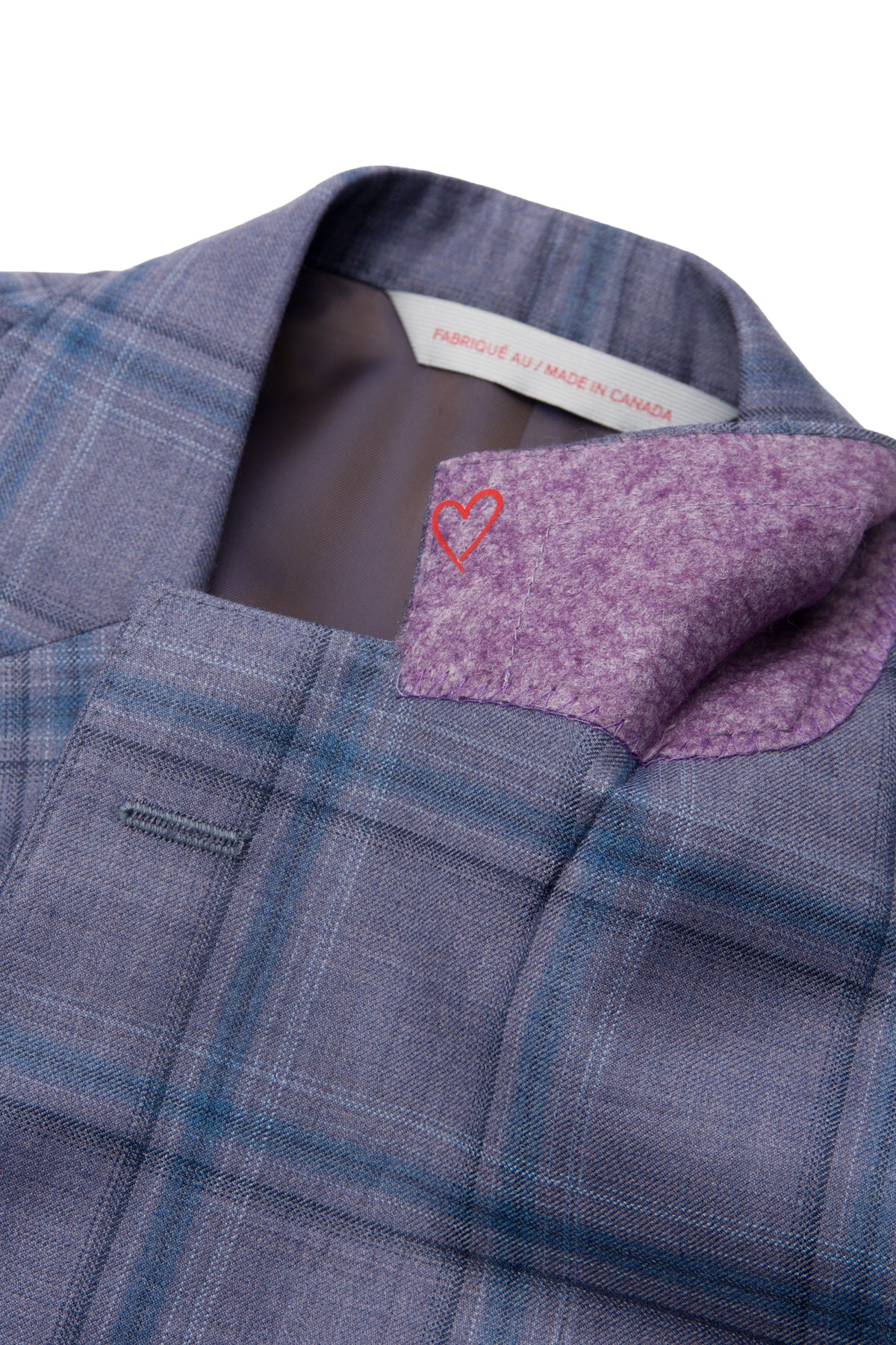 Purple 130's Plaid Jacket