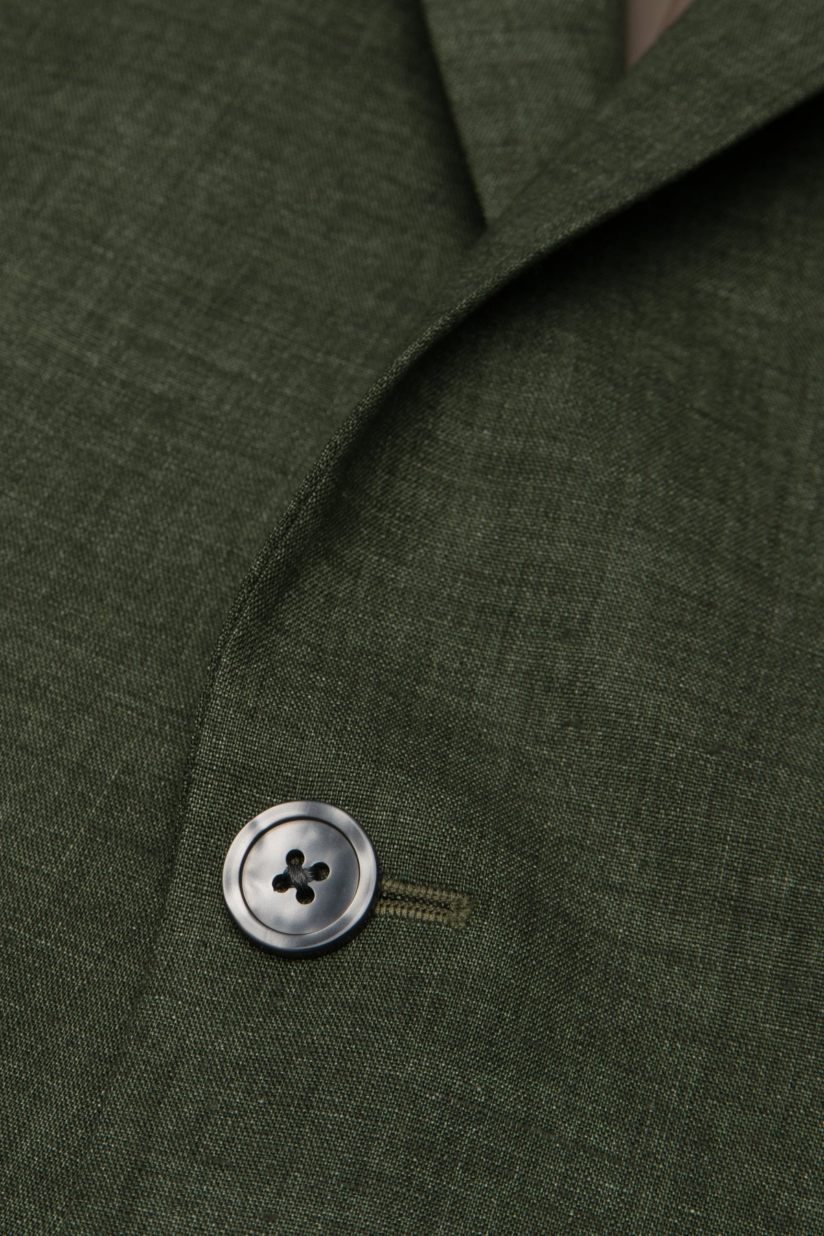 Olive Linen Slub Jacket
