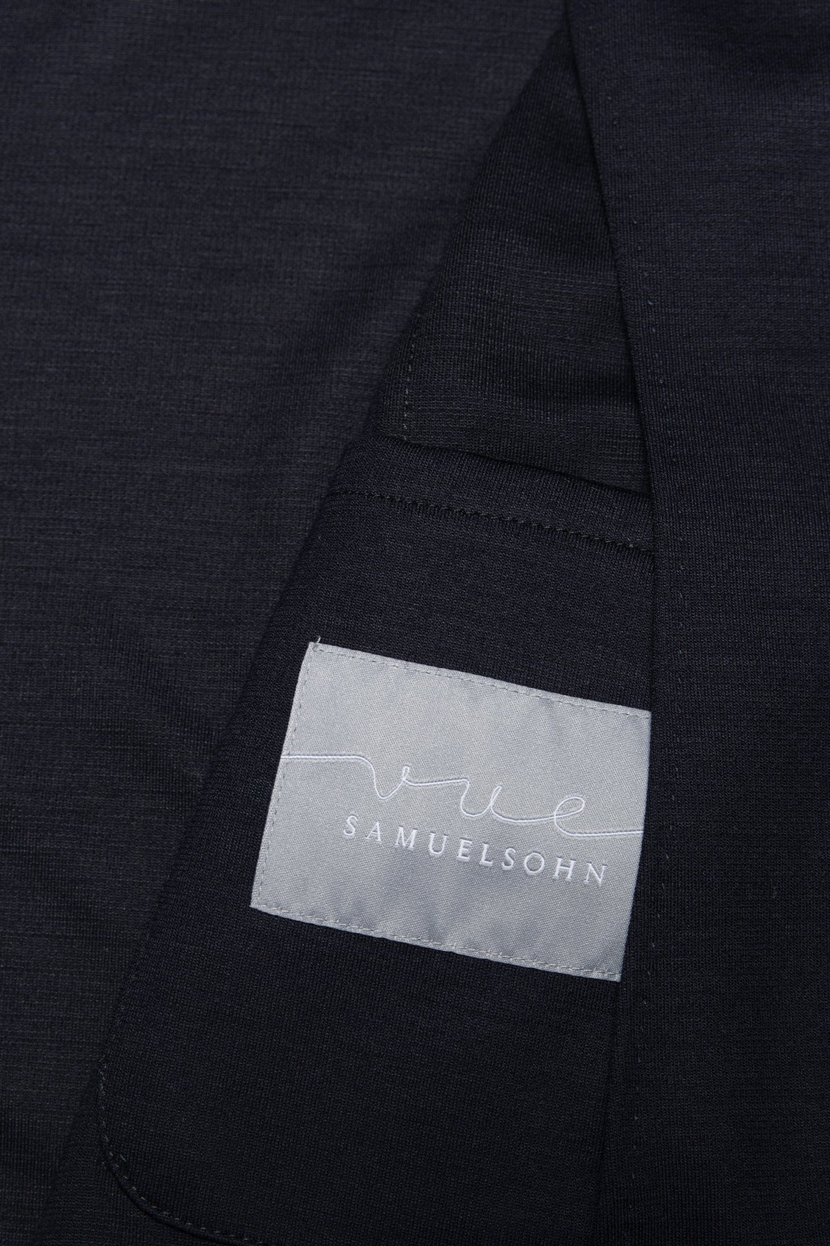 Navy 120's Solid Jersey Jacket