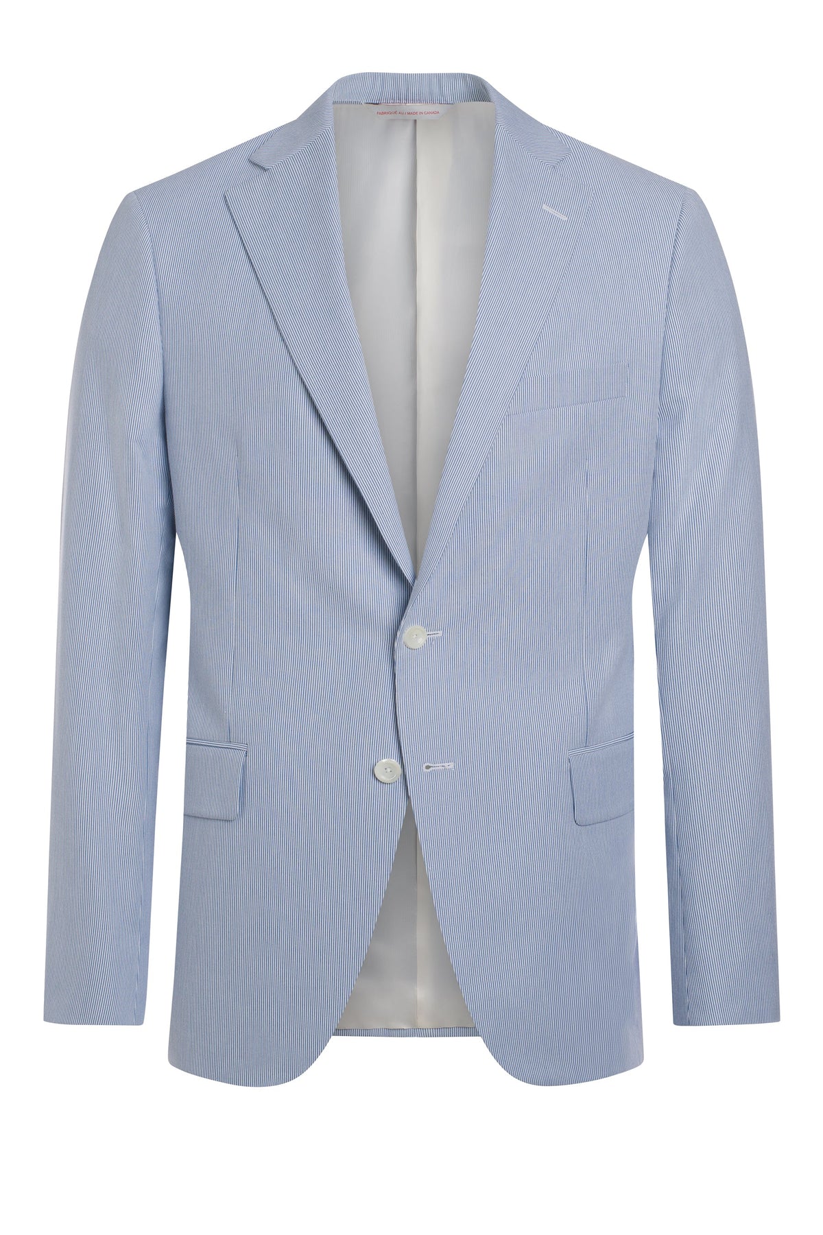 Blue Striped Seersucker Jacket