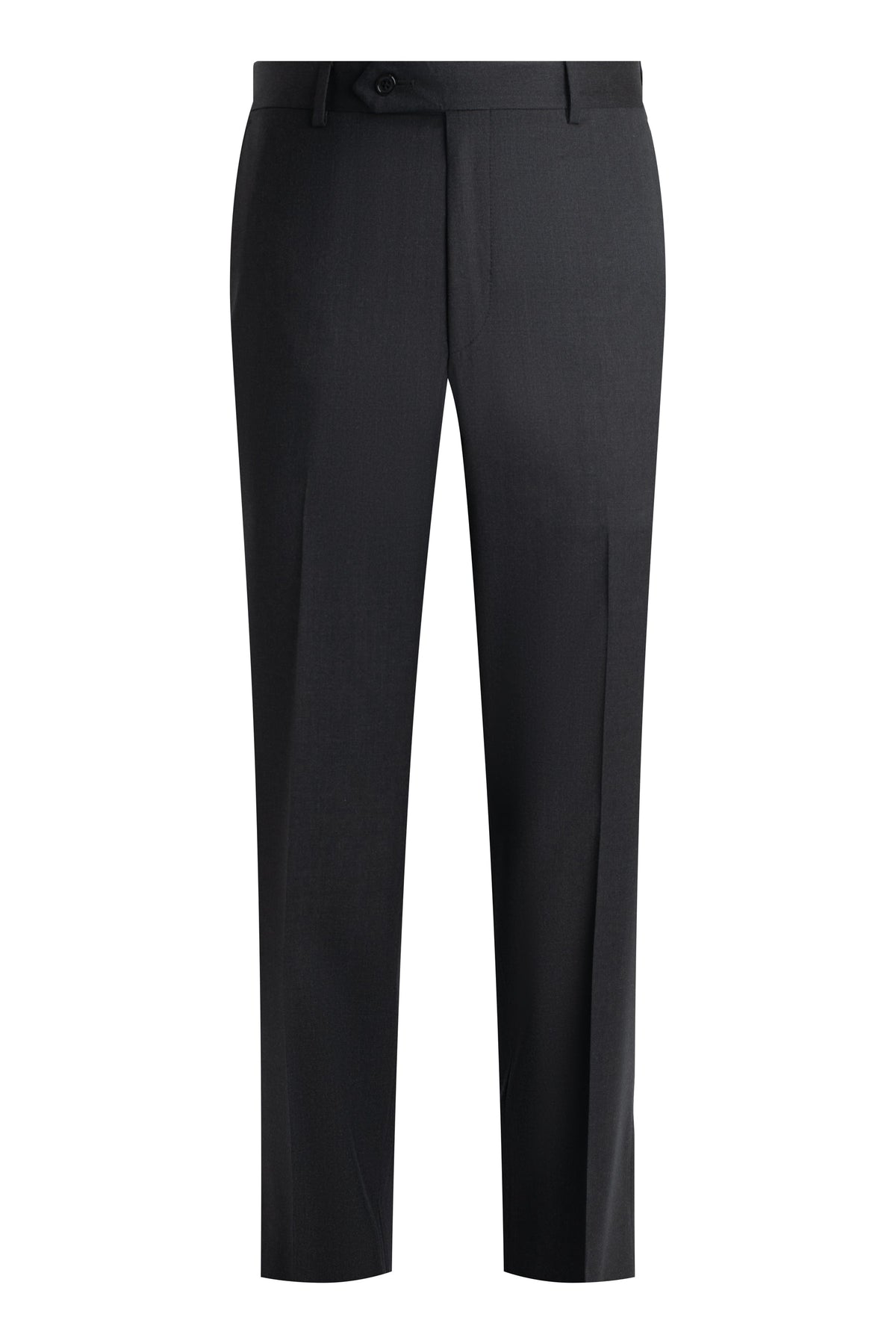 Charcoal Super 110's Smart Wool Serge Trousers