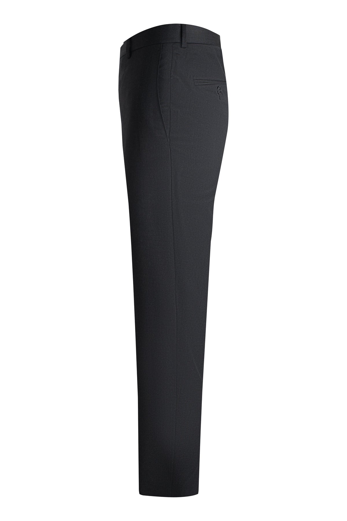 Charcoal Super 110's Smart Wool Serge Trousers