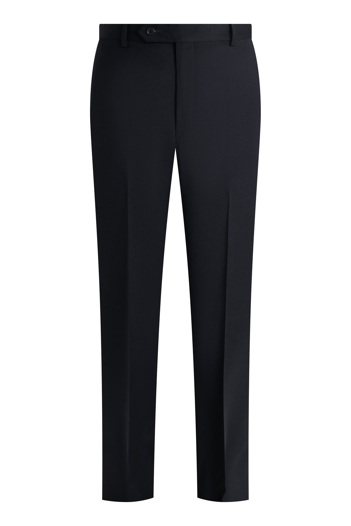 Black Super 110's Smart Wool Serge Trousers