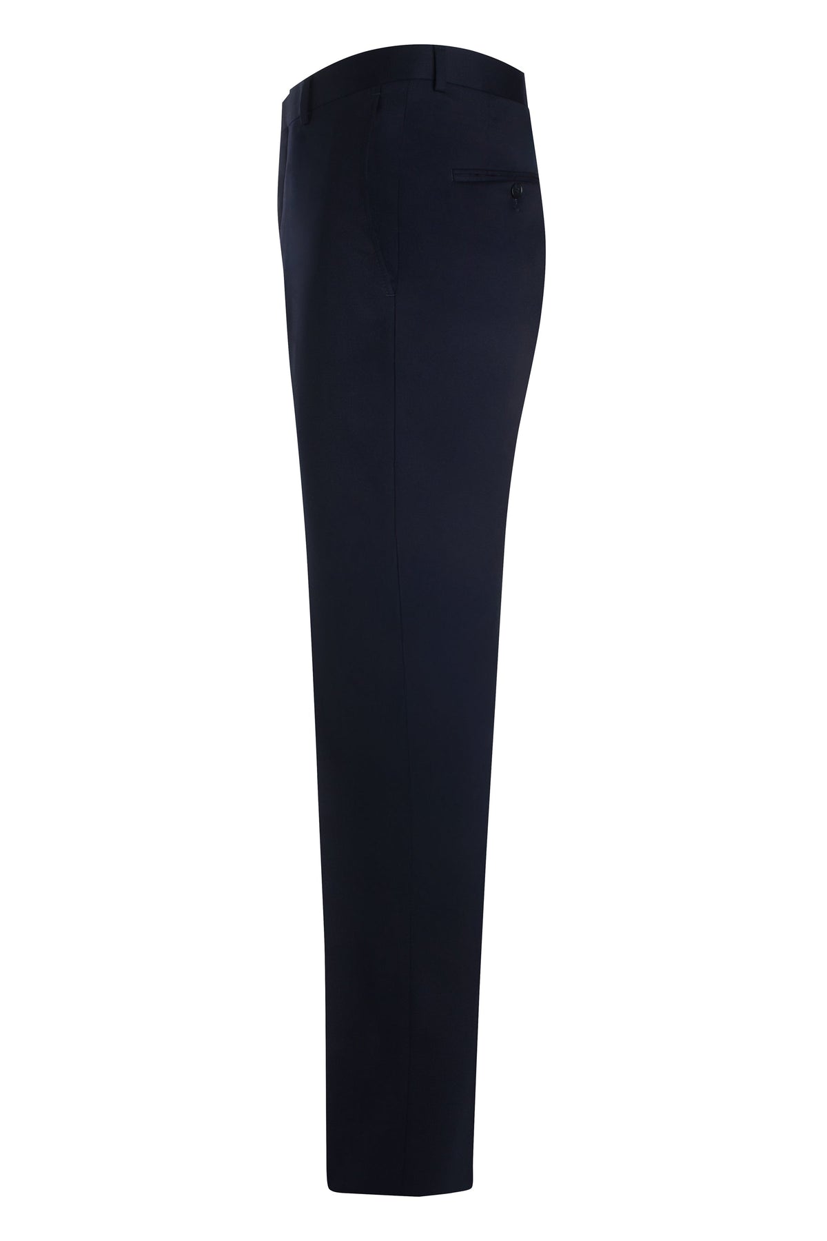 Navy 120's Wool Stretch Trousers