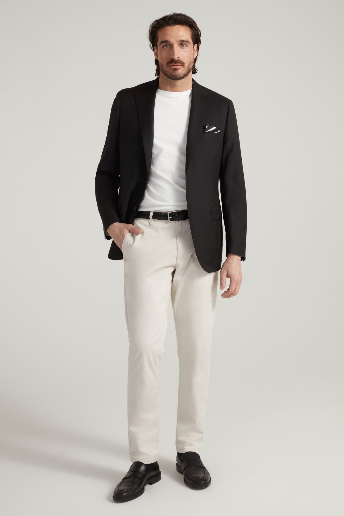 Black Double Twist Blazer