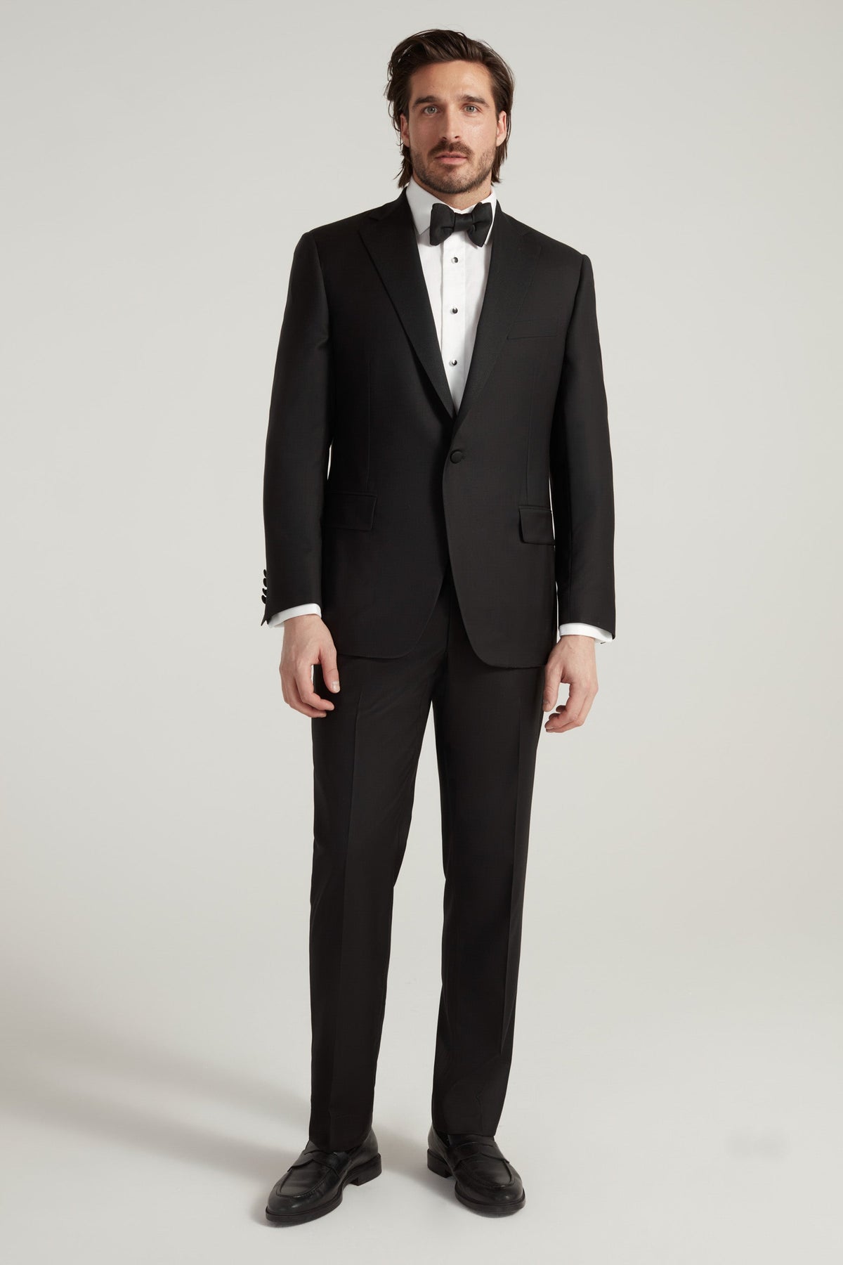 Black Honey Way Super 150's Notch Lapel Tuxedo