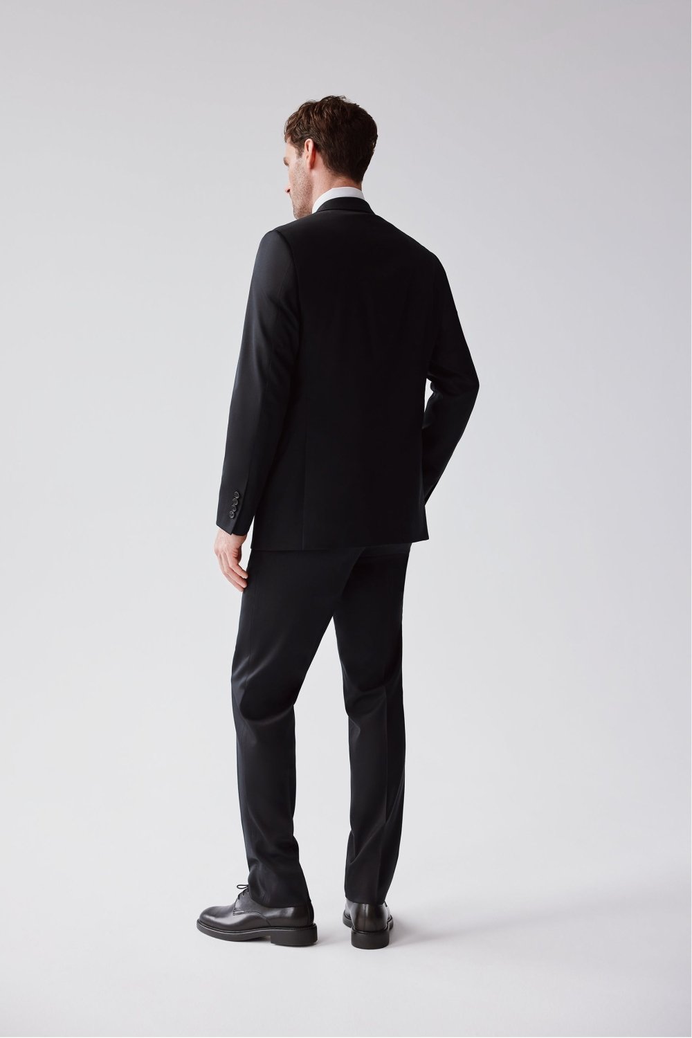 Black 120's Wool Jacket - Wm. Fox & Co.