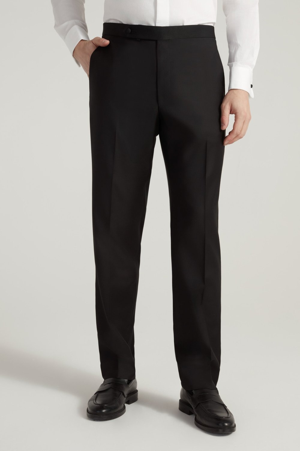 Black Honey Way Super 150's Notch Lapel Tuxedo - Wm. Fox & Co.