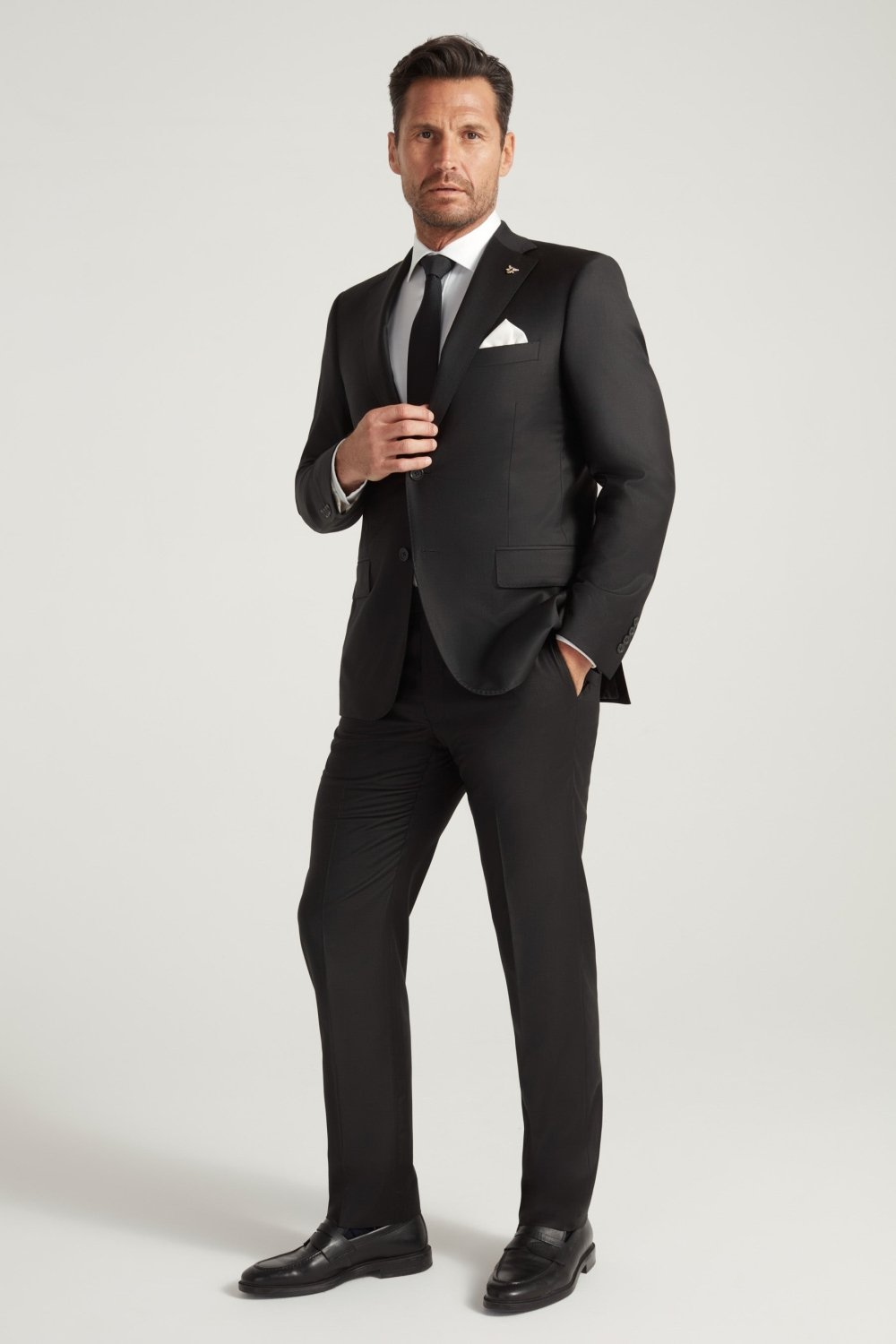 Black Honey Way Super 150's Wool Suit - Wm. Fox & Co.