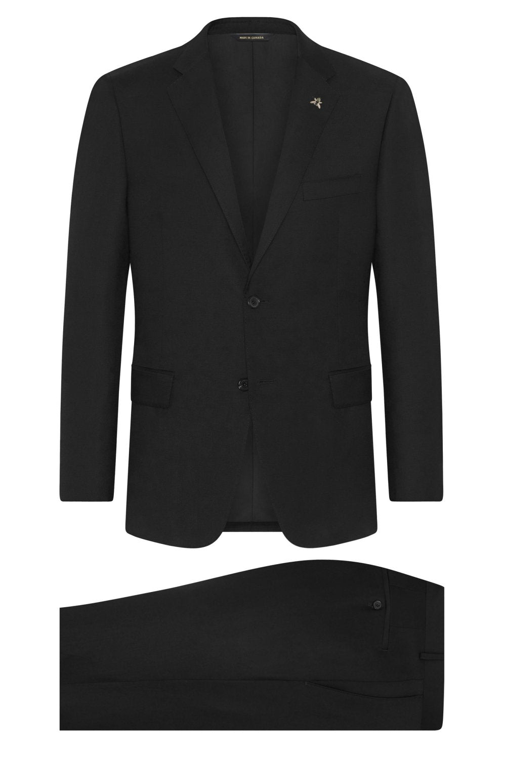 Black Honey Way Super 150's Wool Suit - Wm. Fox & Co.