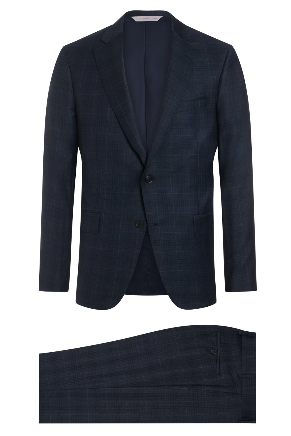 Blue Super 130's Plaid Suit - Wm. Fox & Co.