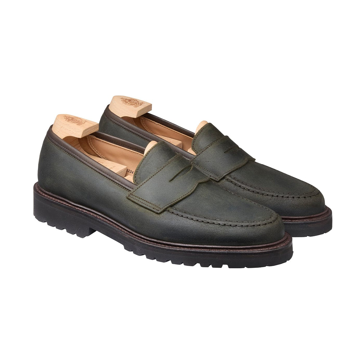 Boston 2 Green Rough-Out Suede – view 1