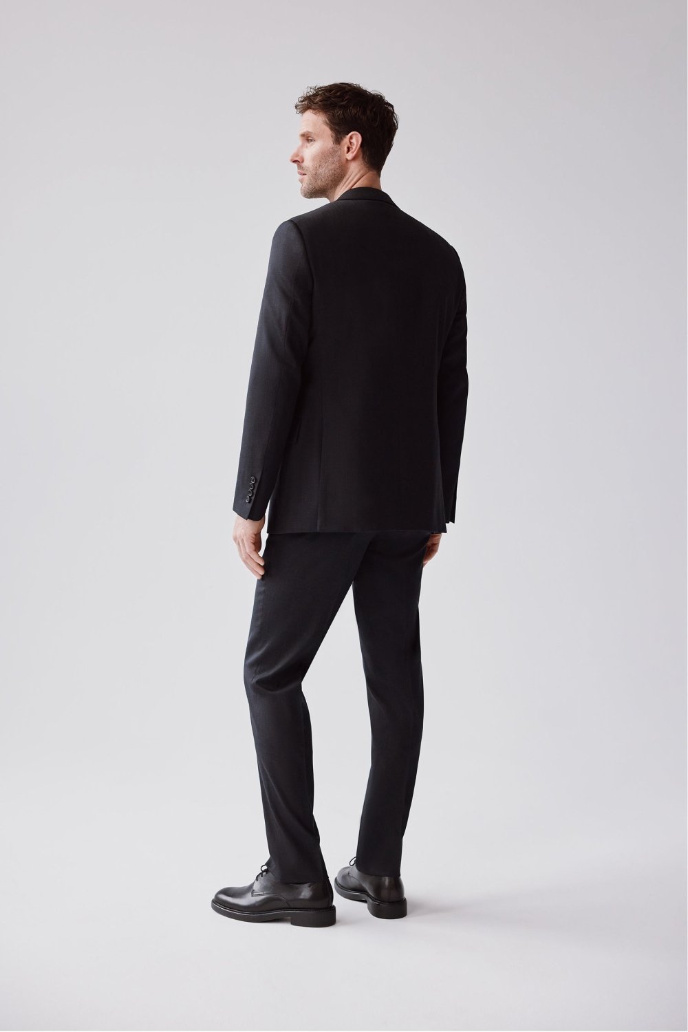 Charcoal 120's Wool Jacket - Wm. Fox & Co.