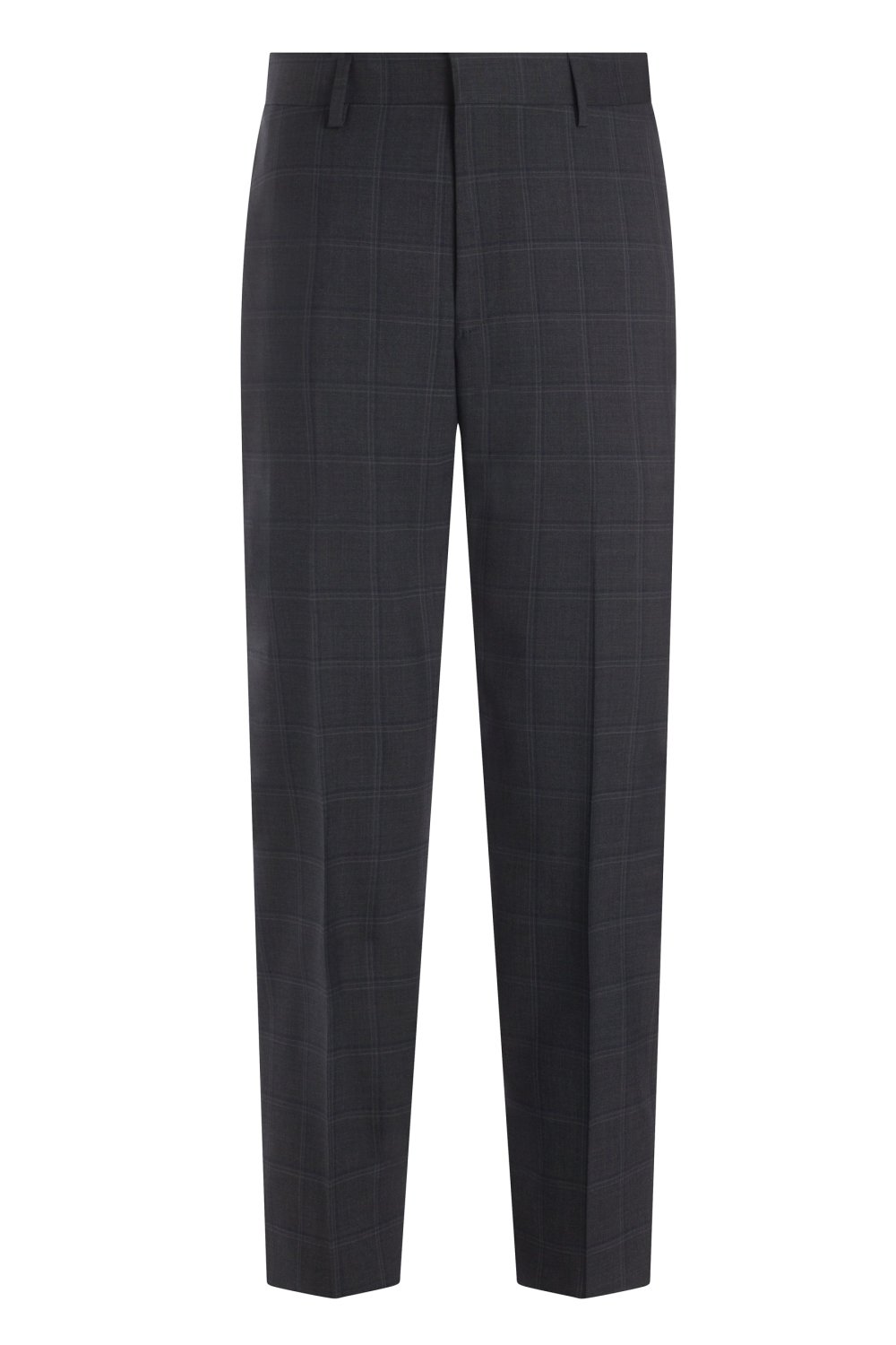 Dark Grey Navy Windowpane Wool Suit – view 5