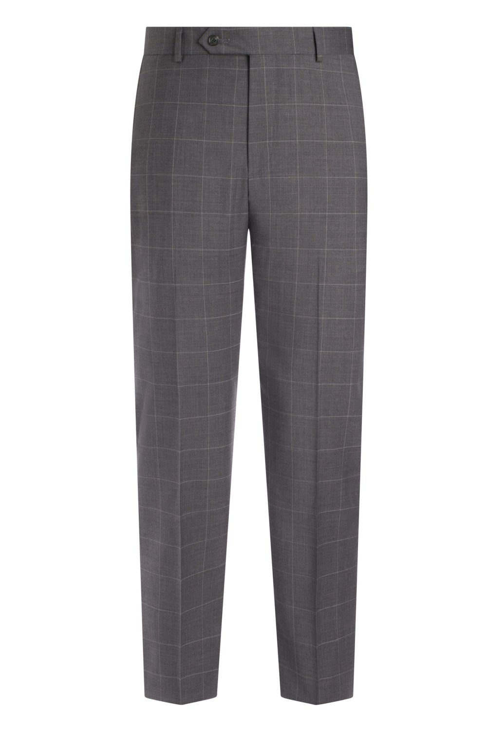Grey Windowpane Wool Suit – view 3