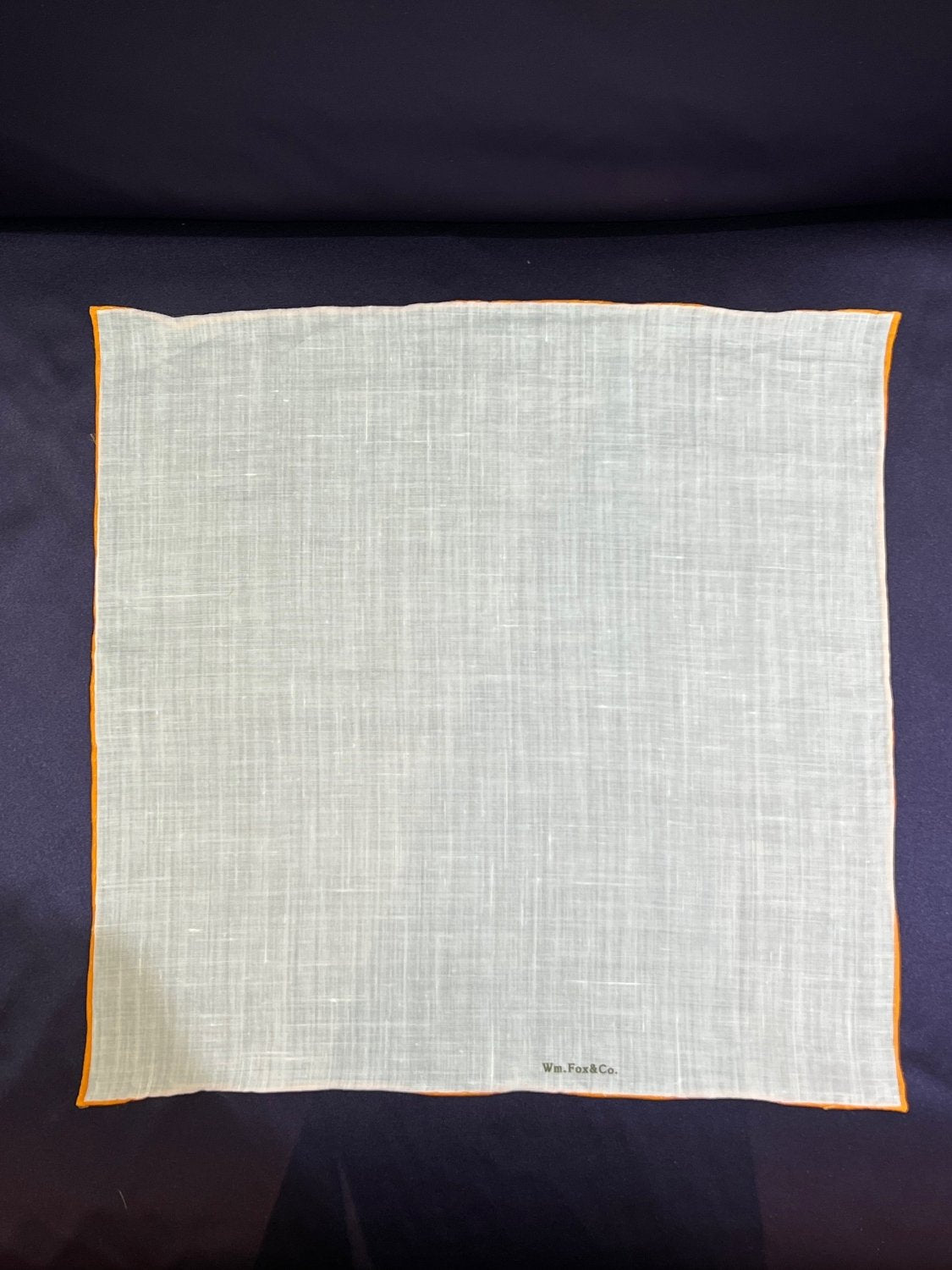 Ivory Contrast Edge Pocket Square - Wm. Fox & Co.