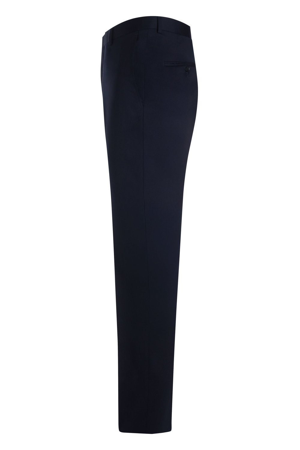 Navy 120's Wool Stretch Trousers - Wm. Fox & Co.