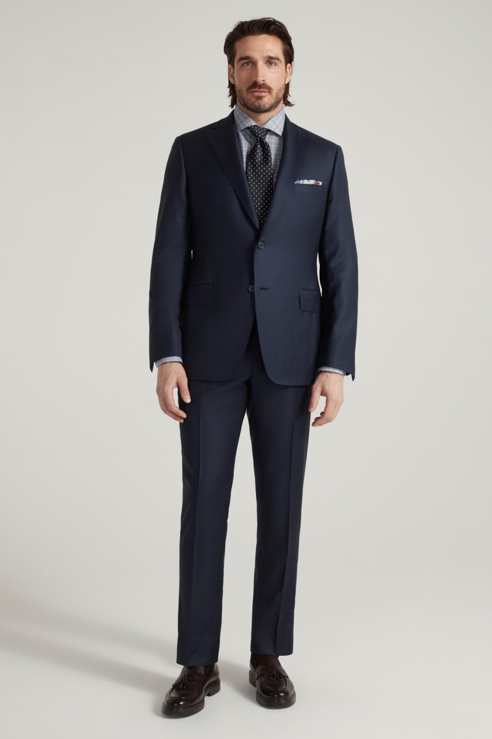 Navy Honey Way Super 150's Suit - Wm. Fox & Co.