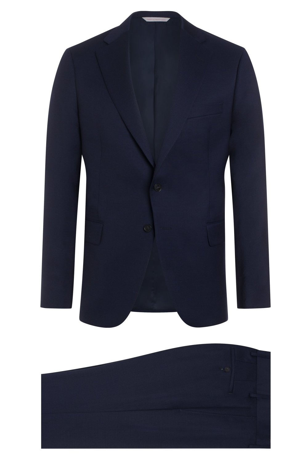 Navy Neat Super 130's Suit - Wm. Fox & Co.
