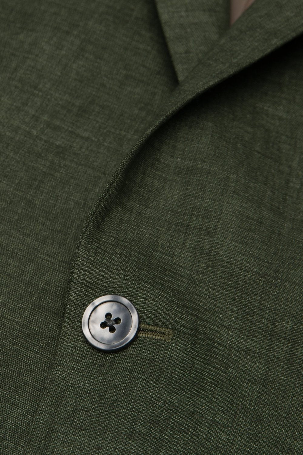 Olive Linen Slub Jacket – view 3