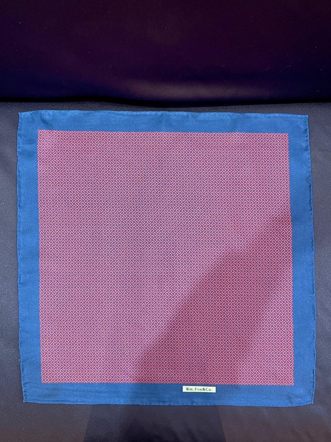 Purple and Blue Micro Pattern Pocket Square - Wm. Fox & Co.