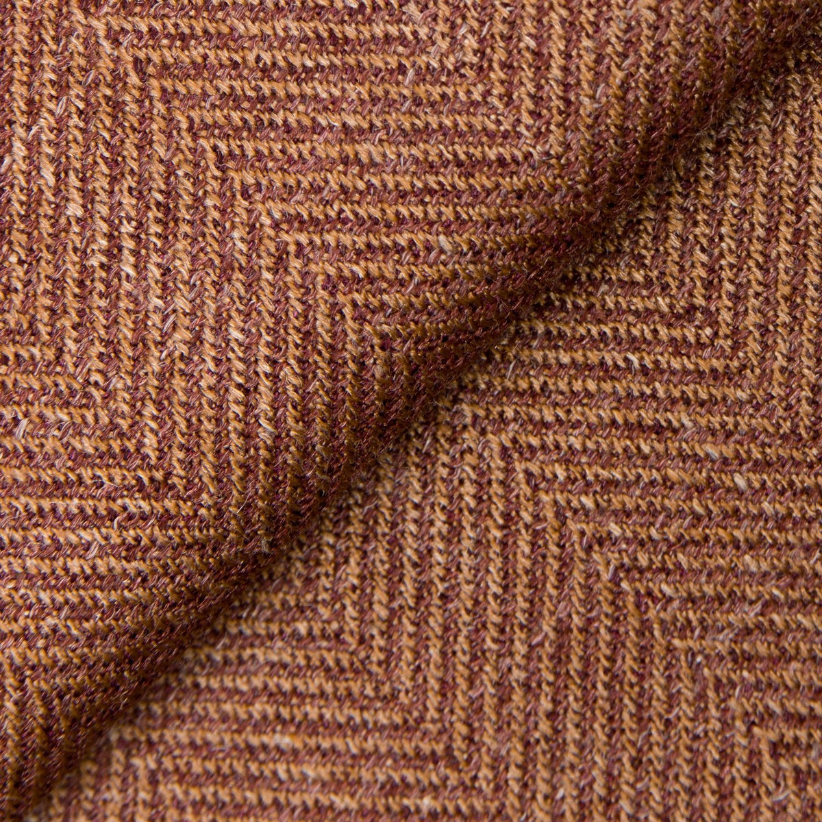 Rust Wool, Silk and Linen Herringbone Jacket - Wm. Fox & Co.