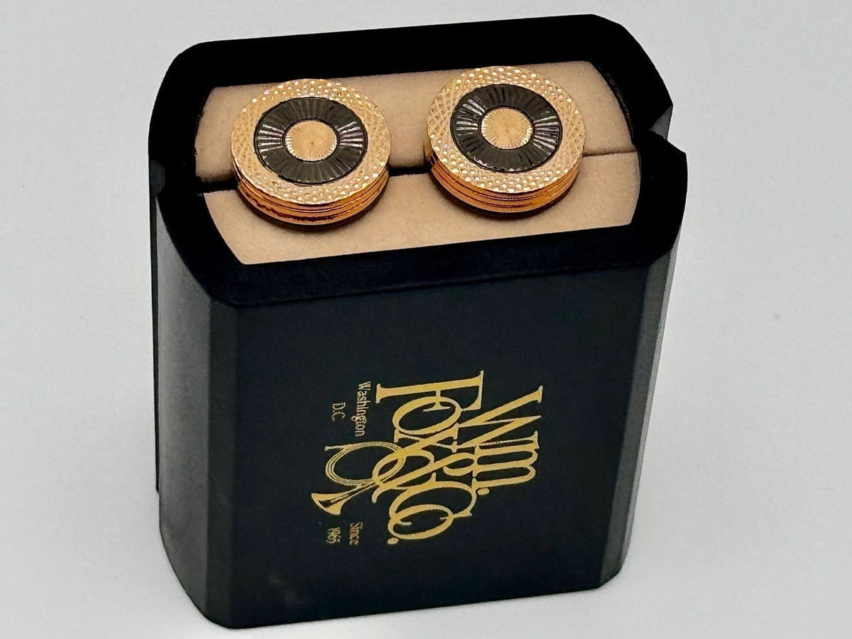 Two-Tone Concentric Circle Cufflinks - Wm. Fox & Co.